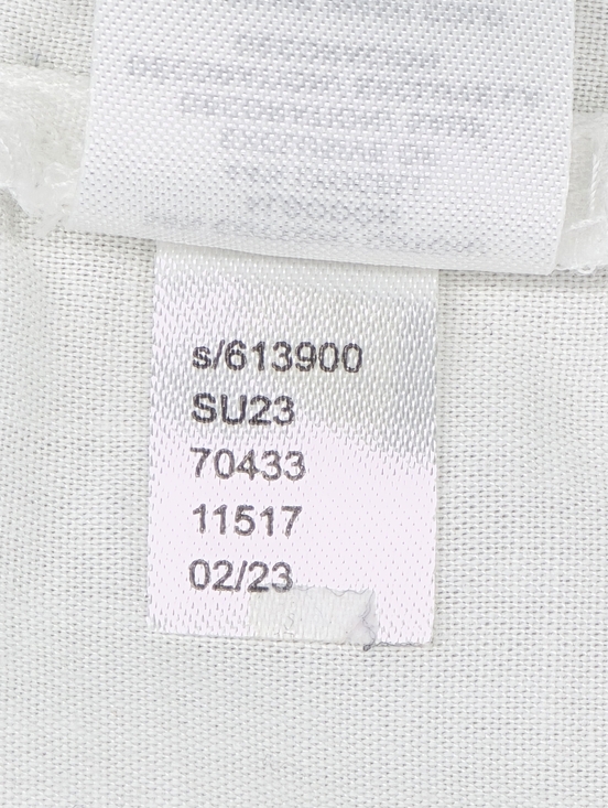 LOFT Embroidered Flutter Sleeve Square Neck Summer Top White & Black Size M - Picture 11 of 11